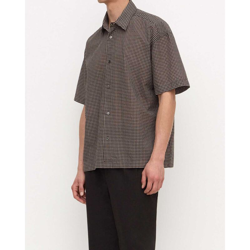 Assembly Label Alta Check SS Shirt Brown/Black image number 2